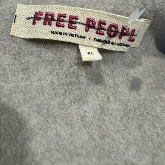 NWOT Free People Wool Look MINA jacket High end Free People Light gray flaw XL - Picture 9 of 13